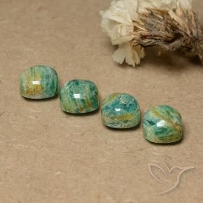 Shop natural 8.36ct クールパイングリーン アマゾナイト gems, クッション, from マダガスカル at GemSelect. In stock, global shipping!
