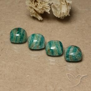 Shop natural 7.88ct クールグリーン アマゾナイト gems, クッション, from マダガスカル at GemSelect. In stock, global shipping!
