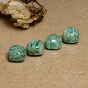 Shop natural 8.81ct ミディアムグリーン アマゾナイト gems, クッション, from マダガスカル at GemSelect. In stock, global shipping!