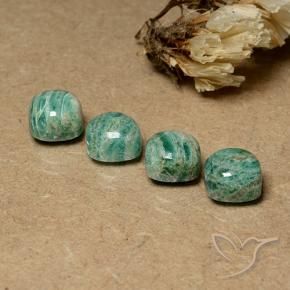 Shop natural 8.81ct ミディアムグリーン アマゾナイト gems, クッション, from マダガスカル at GemSelect. In stock, global shipping!