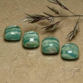 Shop natural 7.34ct クールグリーン アマゾナイト gems, クッション, from マダガスカル at GemSelect. In stock, global shipping!