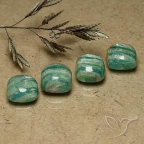 Shop natural 7.34ct クールグリーン アマゾナイト gems, クッション, from マダガスカル at GemSelect. In stock, global shipping!