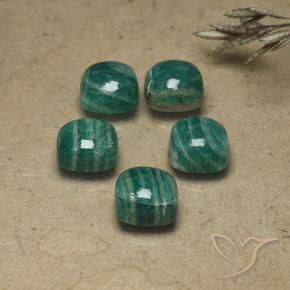 Shop natural 9.44ct クールグリーン アマゾナイト gems, クッション, from マダガスカル at GemSelect. In stock, global shipping!
