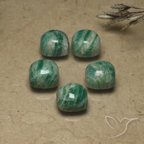 Shop natural 11.02ct クールグリーン アマゾナイト gems, クッション, from マダガスカル at GemSelect. In stock, global shipping!