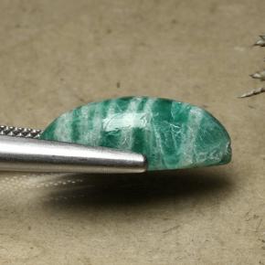 8.07カラットの天然パイングリーンアマゾナイト、マーキーズ、オペーク