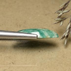 5.95カラットの天然ブルーグリーンアマゾナイト、マーキーズ、オペーク