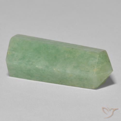 24.03カラットの天然Medium Light-Greenアマゾナイト、ファンシー、オペーク