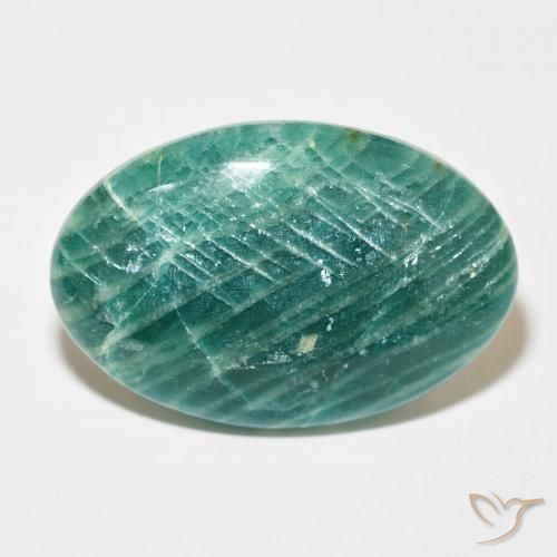 59.73ct 天然 パイングリーン アマゾナイト, 楕円形, オペーク