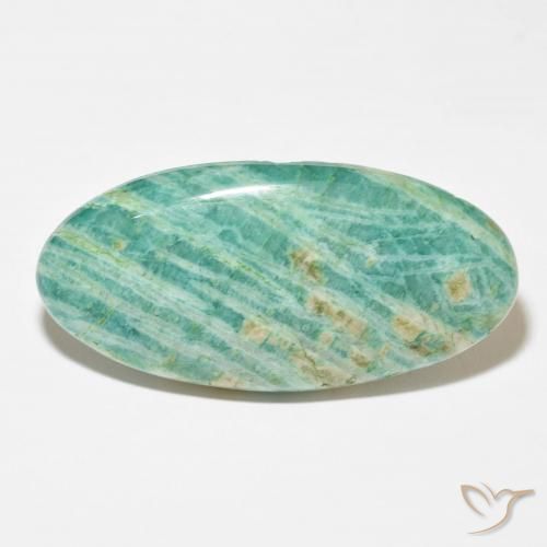 61.60ct 天然 パイングリーン アマゾナイト, 楕円形, オペーク