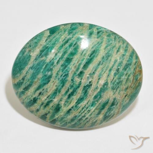 101.38ct 天然 マルチカラーグリーン アマゾナイト, 楕円形, オペーク