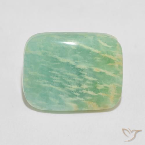 11.86ct 天然 マルチカラーグリーン アマゾナイト, クッション, オペーク