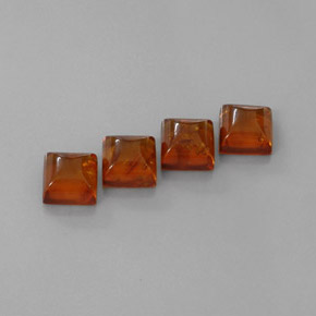 カラットの天然琥珀（アンバー）琥珀（アンバー）（8×8 mm・透明）