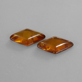 カラットの天然琥珀（アンバー）琥珀（アンバー）（19.3×10.5 mm・透明）