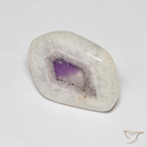 6.98ct 天然 マルチカラー アメジストジオードスライス, ファンシー, 透明