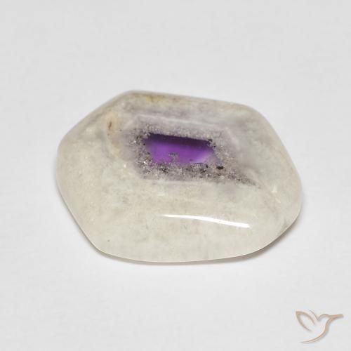 6.52ct 天然 マルチカラー アメジストジオードスライス, ファンシー, 透明
