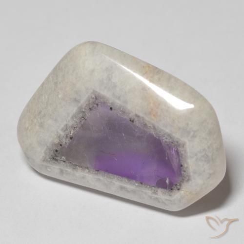 33.91ct 天然 マルチカラー アメジストジオードスライス, ファンシー, 透明