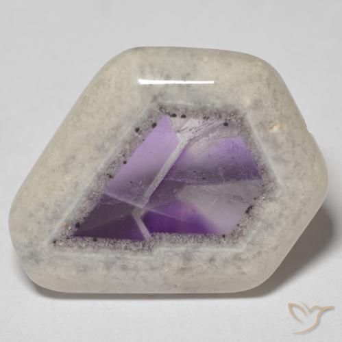 21.95ct 天然 マルチカラー アメジストジオードスライス, ファンシー, 透明