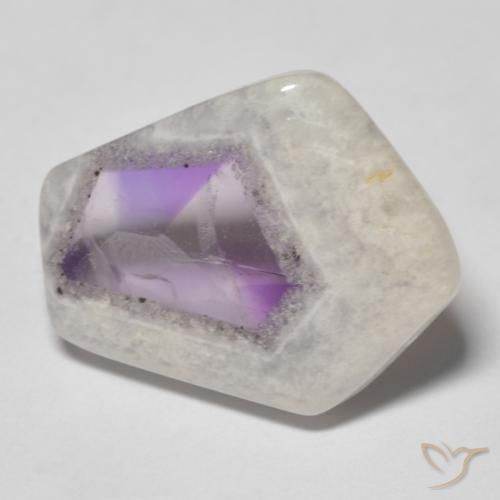 15.89ct 天然 マルチカラー アメジストジオードスライス, ファンシー, 透明
