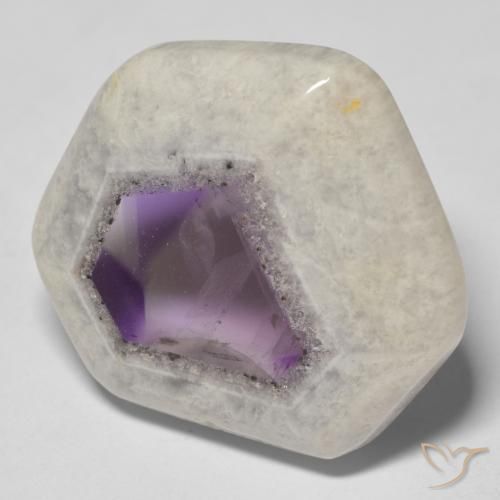 31.84ct 天然 マルチカラー アメジストジオードスライス, ファンシー, 透明
