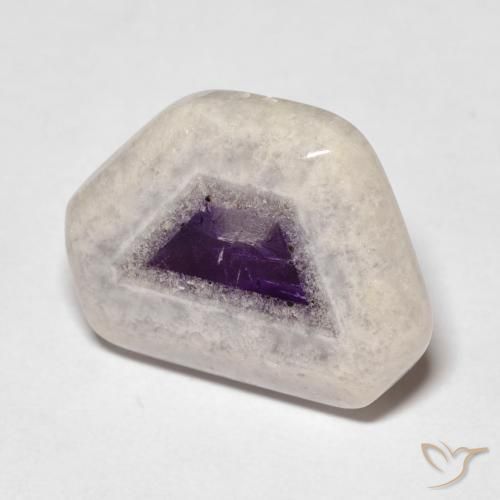 14.42ct 天然 マルチカラー アメジストジオードスライス, ファンシー, 透明