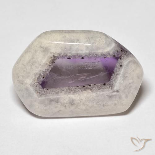 16.74ct 天然 マルチカラー アメジストジオードスライス, ファンシー, 透明