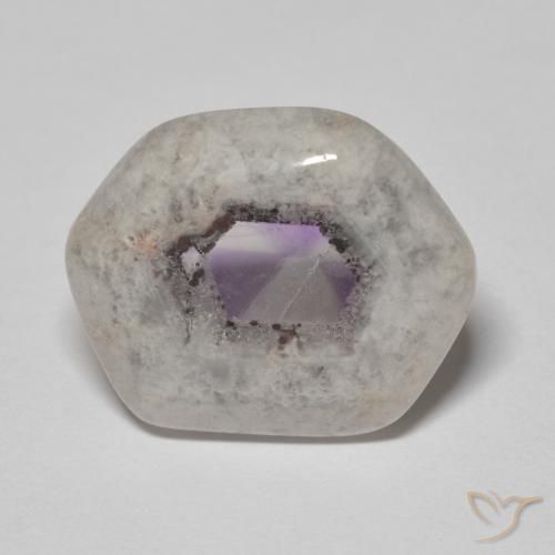 11.44ct 天然 マルチカラー アメジストジオードスライス, ファンシー, 透明