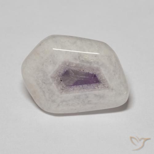 8.08ct 天然 マルチカラー アメジストジオードスライス, ファンシー, 透明