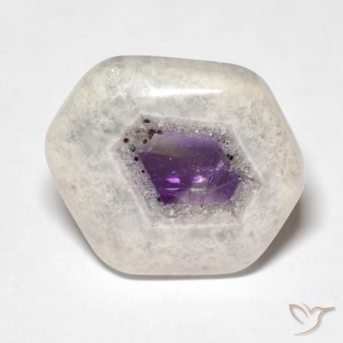 12.73ct 天然 マルチカラー アメジストジオードスライス, ファンシー, 透明