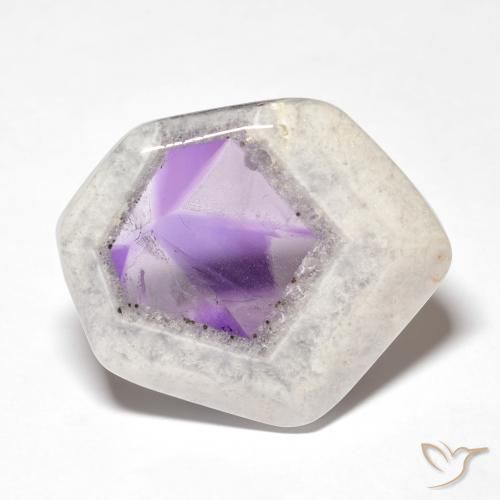 28.71ct 天然 マルチカラー アメジストジオードスライス, ファンシー, 透明