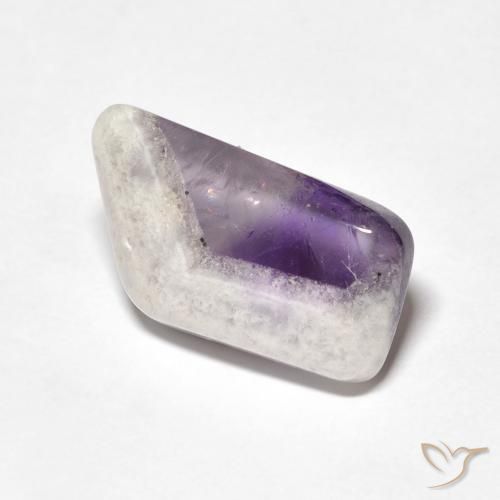 9.76ct 天然 マルチカラー アメジストジオードスライス, ファンシー, 透明