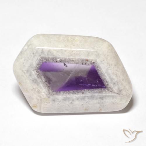 28.73ct 天然 マルチカラー アメジストジオードスライス, ファンシー, 透明