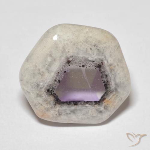 8.96ct 天然 マルチカラー アメジストジオードスライス, ファンシー, 透明