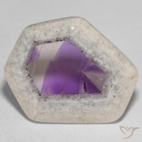 29.19ct 天然 マルチカラー アメジストジオードスライス, ファンシー, 透明
