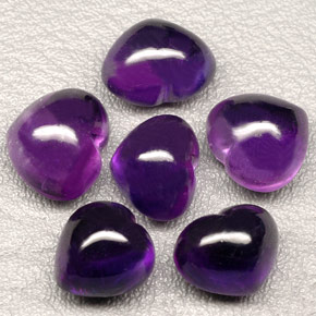 カラットの天然バイオレットアメジスト（16×13.1 mm・透明）