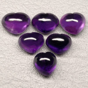 カラットの天然バイオレットアメジスト（16×13.1 mm・透明）
