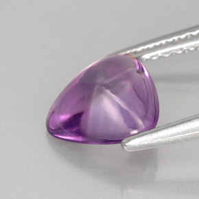 1.27カラットの天然バイオレットアメジスト（7.8×7.8 mm・トリリアント）