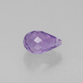 1.25カラットの天然バイオレットアメジスト（8.1×5.2 mm・ブリオレット）