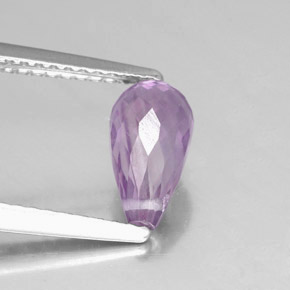 1.28カラットの天然バイオレットアメジスト（8.9×4.8 mm・ブリオレット）