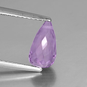 1.53カラットの天然バイオレットアメジスト（9.1×5.2 mm・ブリオレット）
