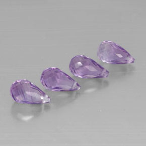 カラットの天然バイオレットアメジスト（9×5.1 mm・ブリオレット）
