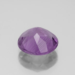 2.91カラットの天然バイオレットアメジスト（9.91 mm・ラウンドカット）