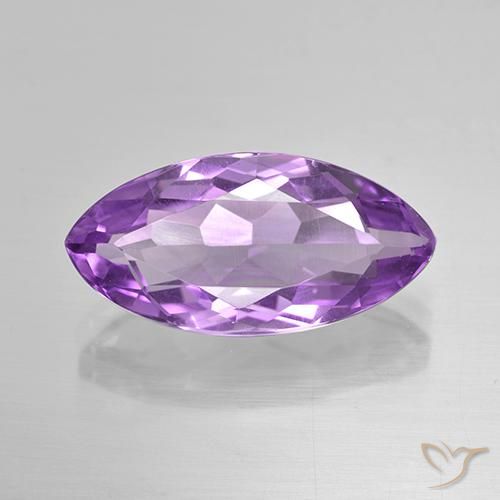 5.79ct 天然 濃いパープルがかったバイオレット アメジスト, マーキーズ, VS