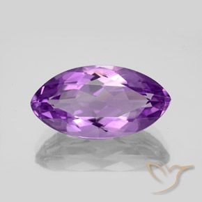 6.54ct 天然 鮮やかなバイオレット アメジスト, マーキーズ, VS