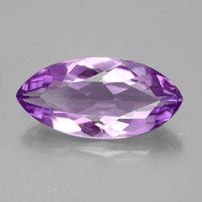 4.95カラットの天然バイオレットアメジスト（18.1×8.9 mm・マーキス）