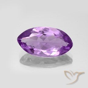 5.72ct 天然 ミディアムパープルがかったバイオレット アメジスト, マーキーズ, VS-SI