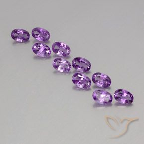 Shop natural 3.99ct ミディアムパープルがかったバイオレット アメジスト gems, 楕円形, from ブラジル at GemSelect. In stock, global shipping!