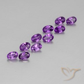 Shop natural 3.80ct 濃いパープルがかったバイオレット アメジスト gems, 楕円形, from ブラジル at GemSelect. In stock, global shipping!