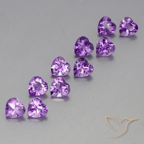 Shop natural 7.39ct ミディアムダークパープルがかったバイオレット アメジスト gems, 心臓, from ブラジル at GemSelect. In stock, global shipping!