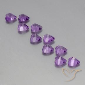 Shop natural 7.39ct ミディアムダークパープルがかったバイオレット アメジスト gems, 心臓, from ブラジル at GemSelect. In stock, global shipping!