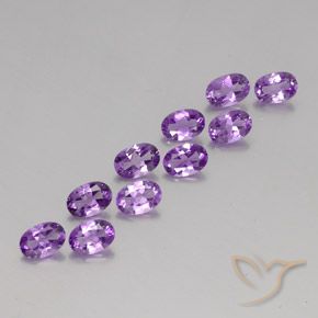 Shop natural 3.84ct ミディアムパープルがかったバイオレット アメジスト gems, 楕円形, from ブラジル at GemSelect. In stock, global shipping!